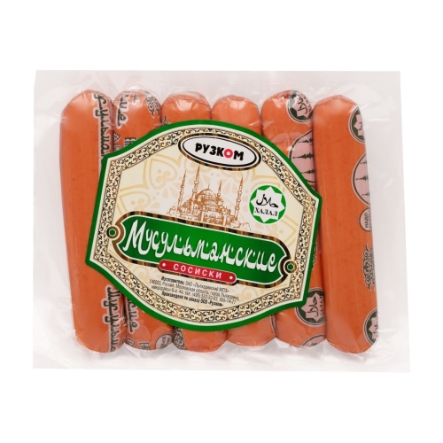 Сосиски Мусульманские Халяль, Лыткаринский, 380 г