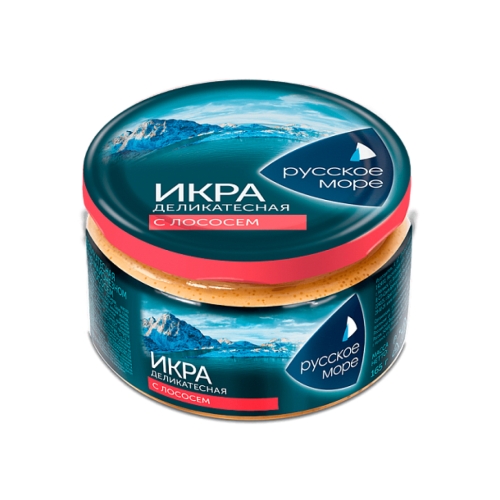 Икра Деликатесная с лососем, Русское море, 165 г