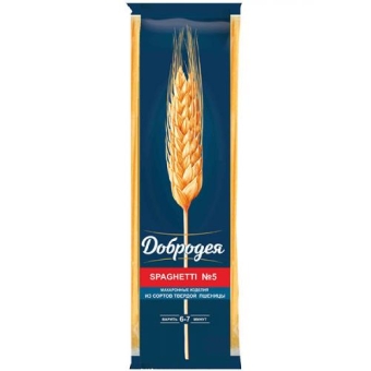Макаронные изделия Добродея Spaghetti N5 Спагетти, Добродея, 400 г