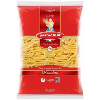 Макаронные изделия Pasta Zara 046 Перья мелкие, Инфолинк, 500 г