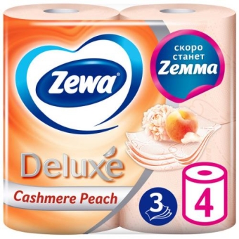 Бумага туалетная Zewa Deluxe Персик, Эссити