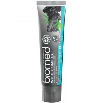 Паста зубная Biomed White Complex отбеливающая с углем, SPLAT, 100 г