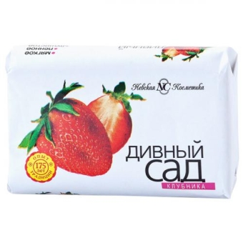 Мыло туалетное Дивный сад Клубника, Невская Косметика, 90 г