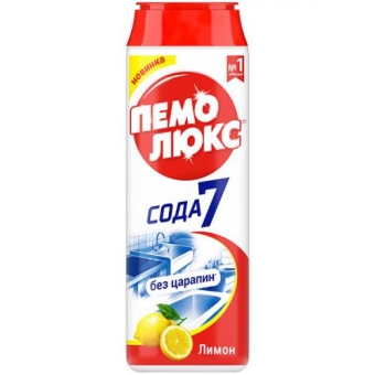 Порошок чистящий Пемолюкс Сода 7 Лимон, ЛАБ Индастриз, 480 г