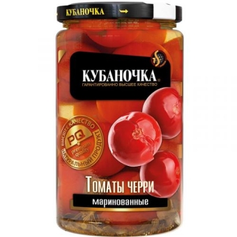 Томаты маринованные Кубаночка черри, Кубаночка, 360 г