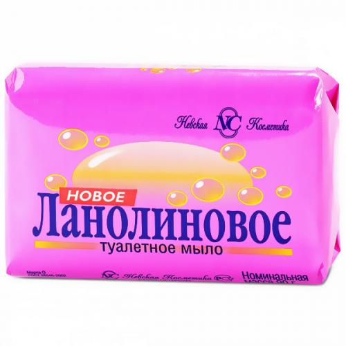 Мыло туалетное Невская косметика Новое ланолиновое, Невская Косметика, 90 г