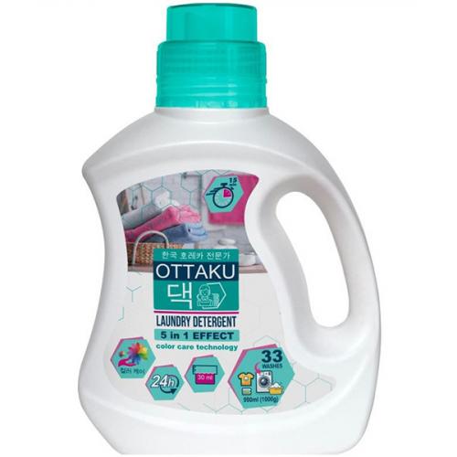 Гель для стирки Ottaku 5 In 1 Effect концентрированный для цветного белья, Градиент, 990 мл