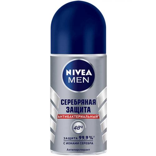 Антиперспирант роликовый Nivea Men Серебряная защита, Beiersdorf, 50 мл