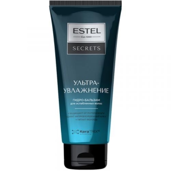 Гидро-бальзам Estel Secrets Ультраувлажнение для ослабленных волос, Эстель, 200 мл