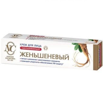 Крем для лица Невская косметика Женьшеневый омолаживающий, Невская Косметика, 40 мл