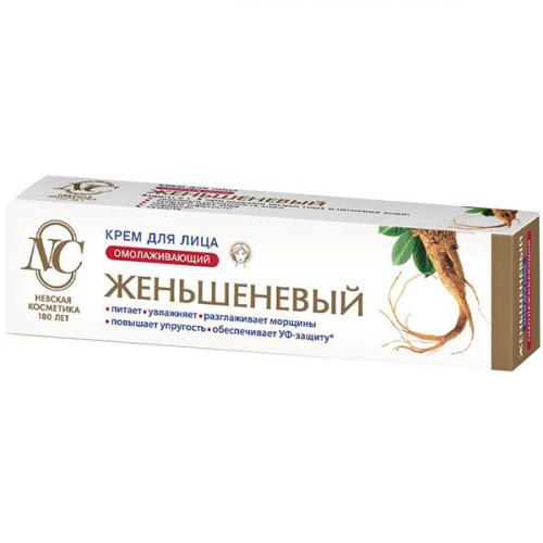 Крем для лица Невская косметика Женьшеневый омолаживающий, Невская Косметика, 40 мл