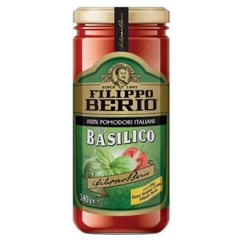 Соус томатный Filippo Berio с базиликом, Filippo Berio, 340 г