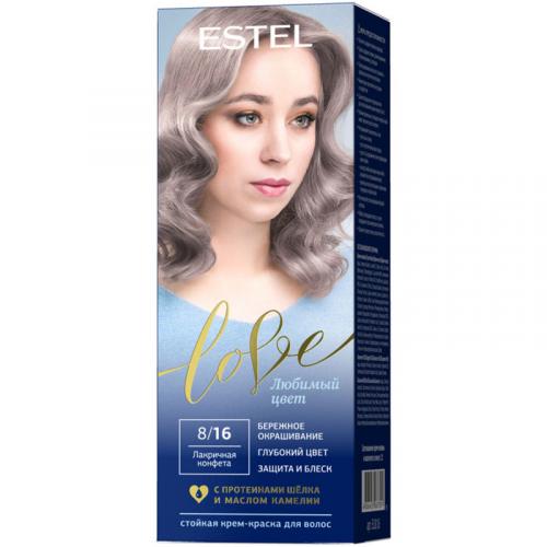 Крем-краска стойкая Estel Love для волос, 8/16 лакричная конфета, Эстель, 50 мл