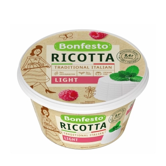 Сыр мягкий «Bonfesto» Рикотта 40%, Bonfesto, 250 г