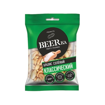 Арахис жареный соленый «BEERka», Россия, 90 г