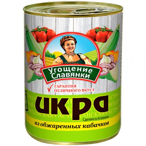 Икра Угощение Славянки из обжаренных кабачков, ПИКАНТА, 360 г