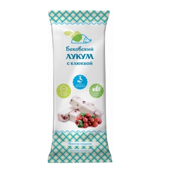 Лукум с Клюквой, Бековский, 0,5 кг