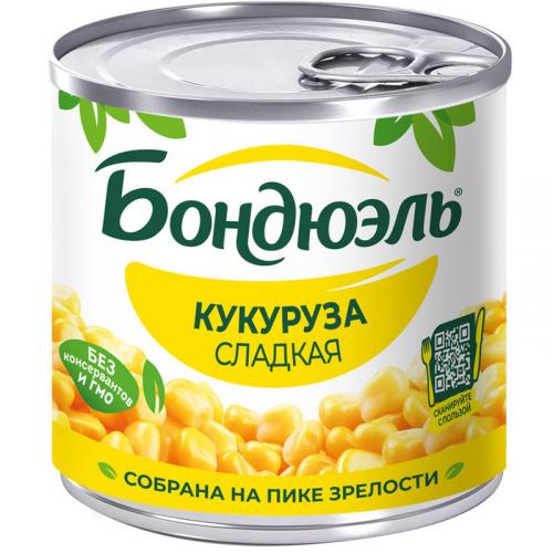Кукуруза Бондюэль сладкая в зернах, Бондюэль, 170 г