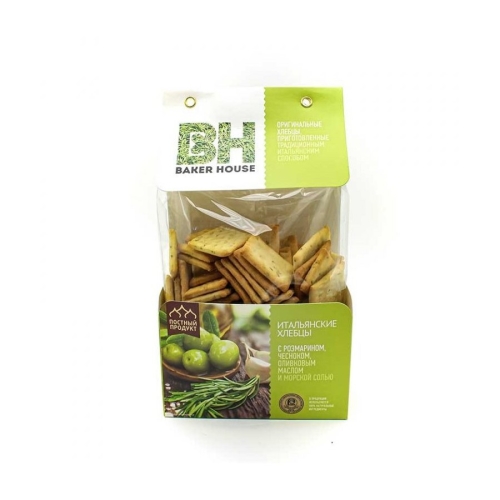Хлебцы «Итальянские» с розмарином, Бейкер Хаус, 250 г
