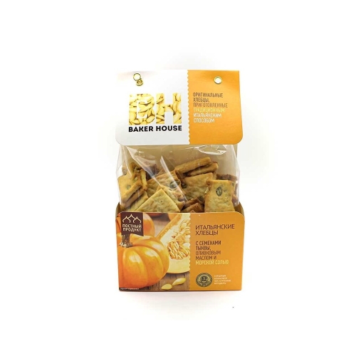 Хлебцы «Итальянские» с семечками тыквы, Бейкер Хаус, 250 г