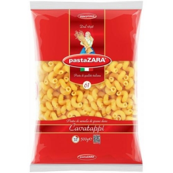 Макаронные изделия Pasta Zara 061 Рожки витые, Инфолинк, 500 г