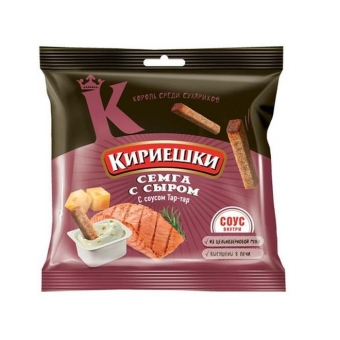 Сухарики «Кириешки» Семга и Сыр, КДВ, 60 г