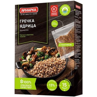 Гречка ядрица Ярмарка, Ярмарка, 400 г