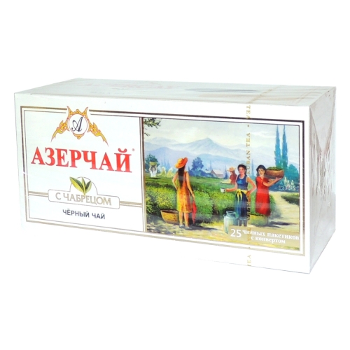 Чай черный «Азерчай» Байховый с чабрецом, Кубань-Ти, 1,5 г