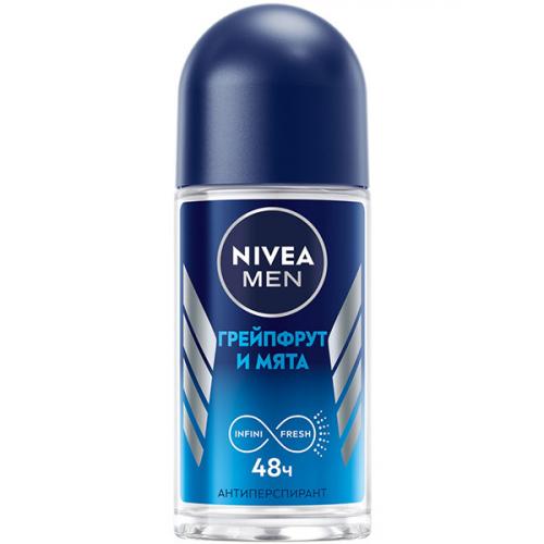 Антиперспирант роликовый Nivea Men Грейпфрут и мята, Beiersdorf, 50 мл