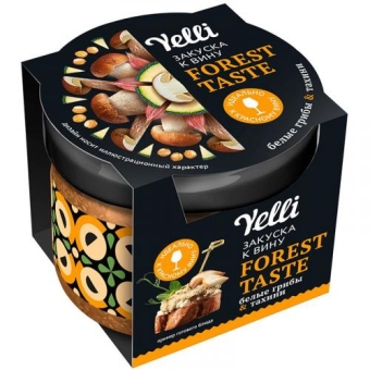 Закуска к вину Yelli Forest Taste Белые грибы и тахини, Ярмарка, 100 г