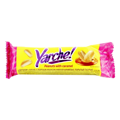Батончик «Ярче» с арахисом и карамелью, КДВ Яшкино, 50 г
