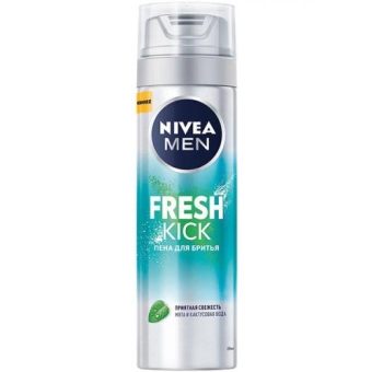 Пена для бритья Nivea Men Fresh Kick, Beiersdorf, 200 мл