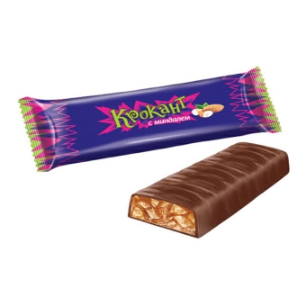 Батончик «Крокант» с миндалём, КДВ Яшкино, 28 г