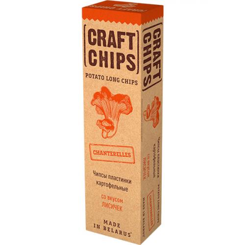 Чипсы картофельные Крафтовые пластинки со вкусом лисичек, ОНЕГА, 90 г