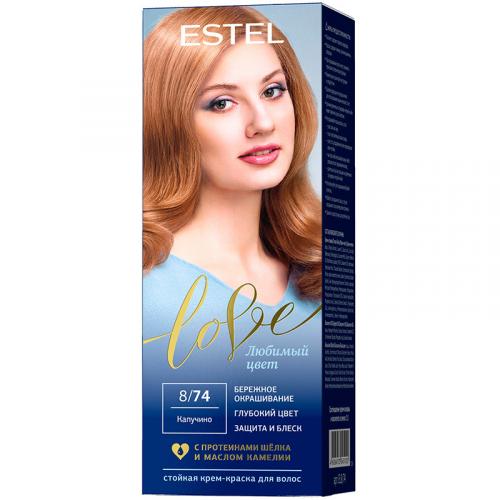 Крем-краска стойкая Estel Love для волос, 8/74 капучино, Эстель, 50 мл