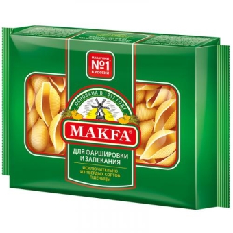 Макаронные изделия Makfa королевские ракушки, Макфа, 300 г