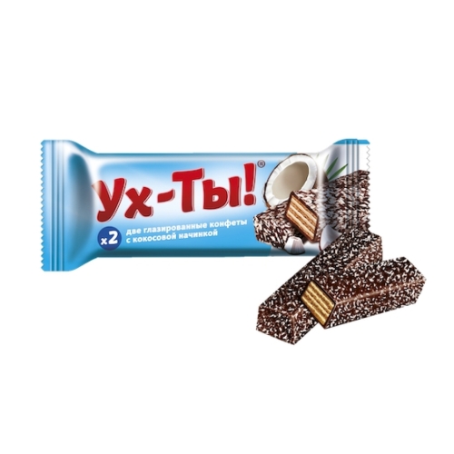 Батончик «Ух-ты!» шоколадно-вафельные, Славянка, 30 г
