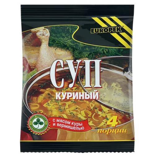 Суп быстрого приготовления Europek Куриный с вермишелью, Europek, 75 г