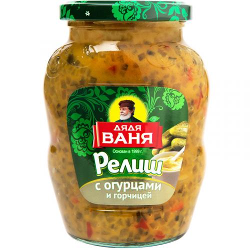 Релиш Дядя Ваня с огурцами и горчицей, Дядя Ваня Трейдинг, 350 г