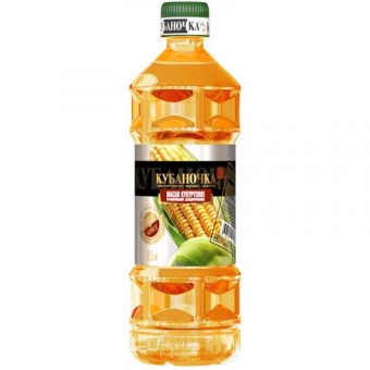 Масло Кубаночка кукурузное рафинированное дезодорированное, Кубаночка, 0.5 л