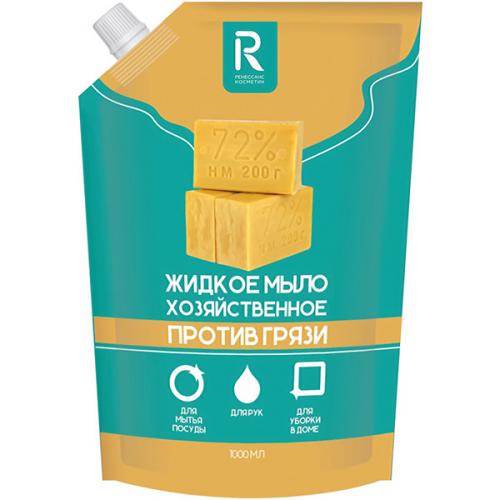 Мыло жидкое хозяйственное Ренессанс Против грязи, Ренессанс Косметик, 1 л