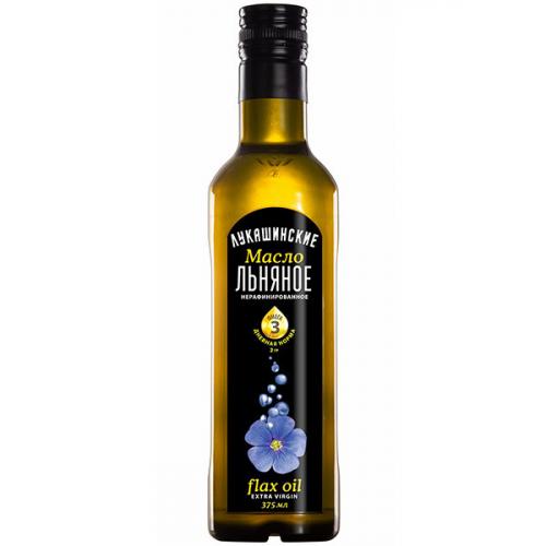Масло Лукашинские льняное нерафинированное, Форвард, 375 мл