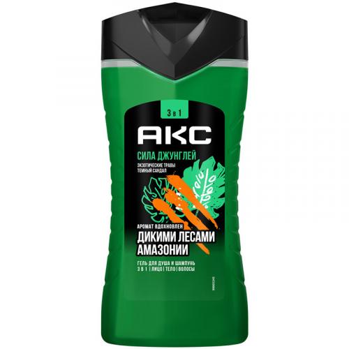 Гель для душа и шампунь Акс Сила джунглей 3 в 1, Unilever HPC, 250 мл