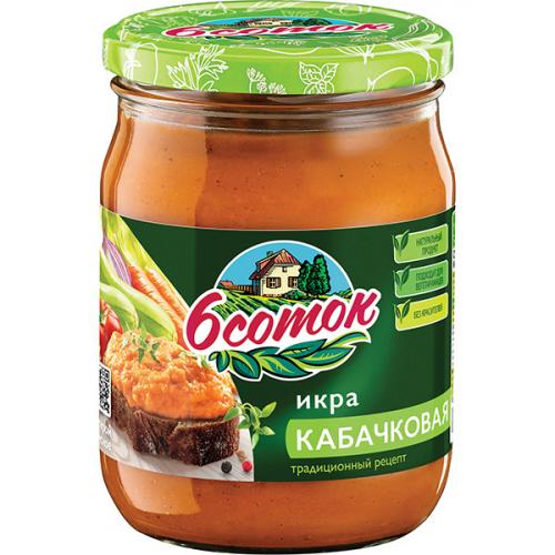 Икра кабачковая 6 Соток, DESAN, 500 мл