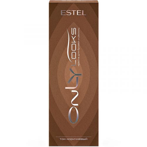 Краска Estel Only Looks для бровей и ресниц, тон коричневый, Эстель, .