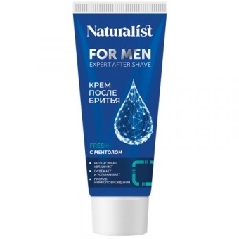 Крем после бритья Naturalist For Men с ментолом, БИГ, 75 мл
