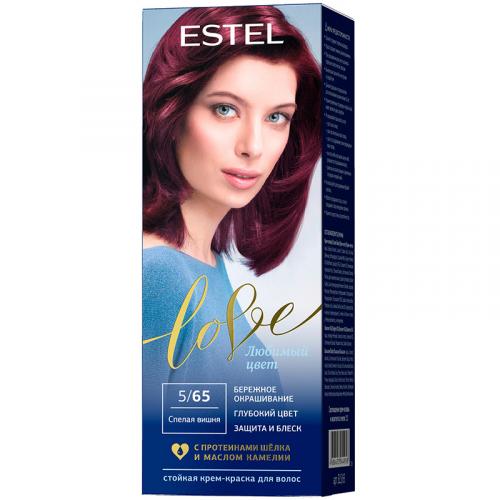 Крем-краска стойкая Estel Love для волос, 5/65 спелая вишня, Эстель, 50 мл