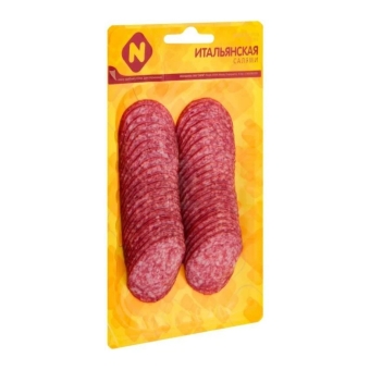 Салями (нарезка) колбаса Итальянская сырокопченая, Останкино, 150 г