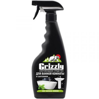 Средство сверхмощное Grizzly от загрязнений в ванной и туалете, Би энд Би, 500 мл