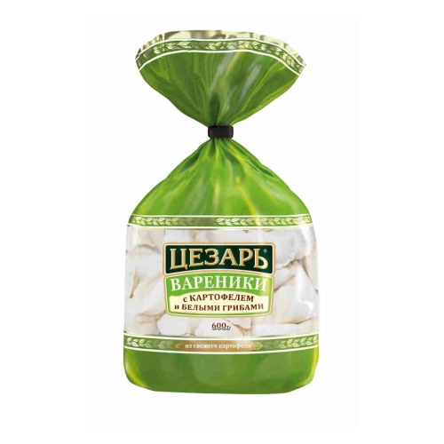 Вареники «Цезарь» с Картофелем и белыми грибами, Морозко, 600 г